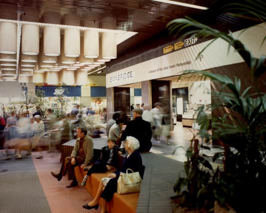 A view of the interior of Eldon Square Shopping Centre taken in 1982.
